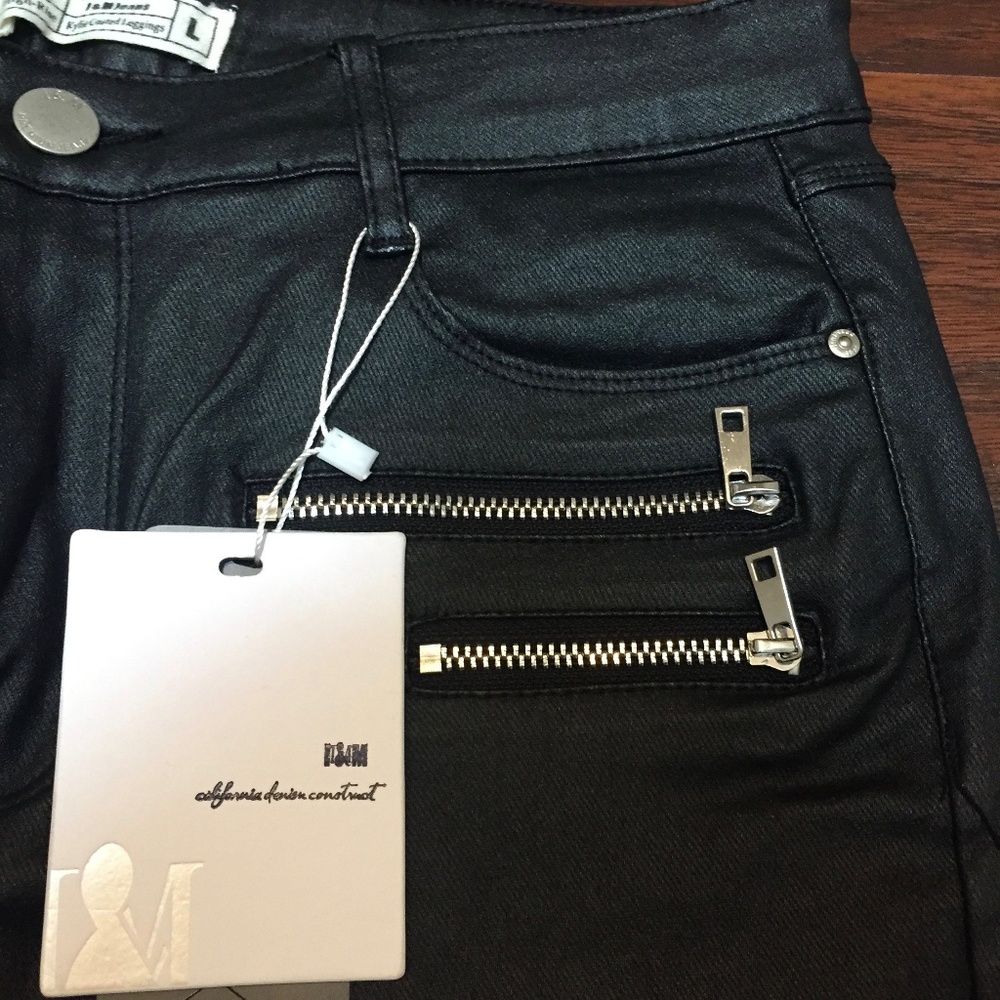 Faux Leather Jeans